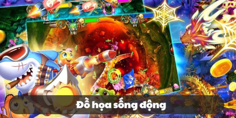 Bạn được tận hưởng đồ họa đặc sắc, thế giới đại dương sinh động